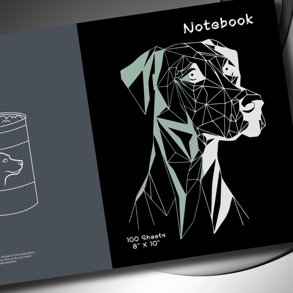 NOTEBOOK 100 PAGES, GLOSSY FINISH, SIZE : 8.0” x 10.0”, PAPERBACK COVER. - Picture 1 of 5